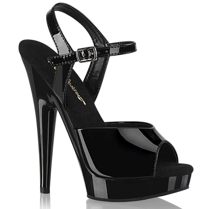 Black Pleaser Sultry-609 Women's Sandals | FT5479831