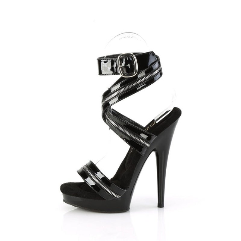 Black Pleaser Sultry-619 Women's Sandals | DU2489351