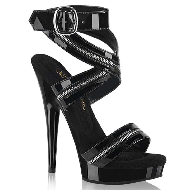 Black Pleaser Sultry-619 Women's Sandals | DU2489351