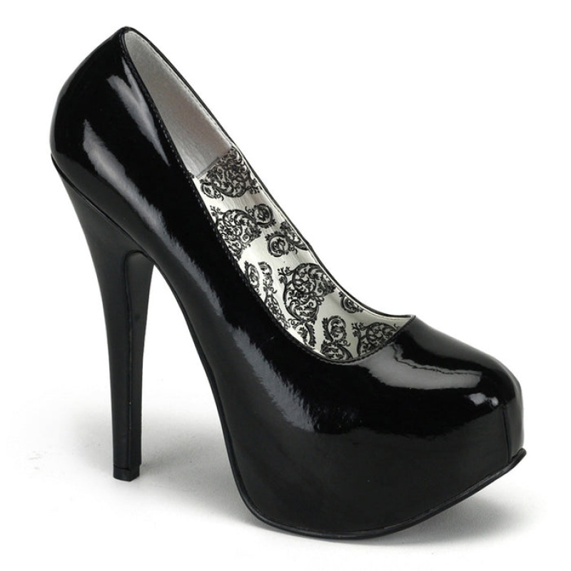 Black Pleaser Teeze-06W Women's Pumps | ML4851932