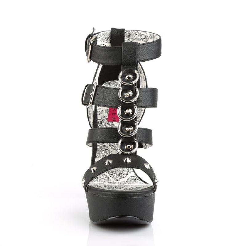 Black Pleaser Teeze-42W Women\'s Sandals | ML8759641