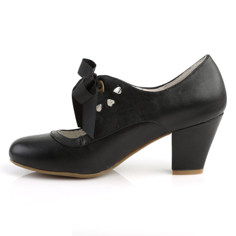 Black Pleaser Wiggle-32 Women's Pumps | VW5032864