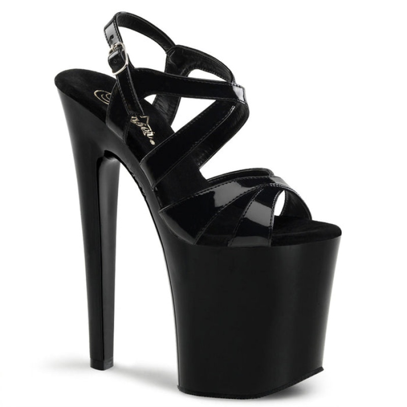 Black Pleaser Xtreme-872 Women's Sandals | XW7516820