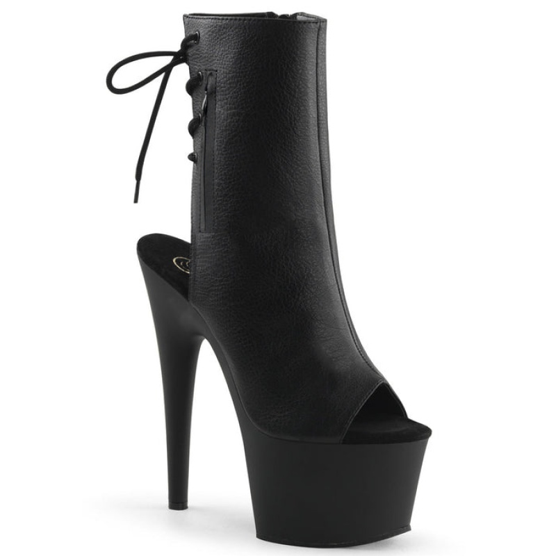 Black / Black Pleaser Adore-1018 Women's Boots | VH7034126