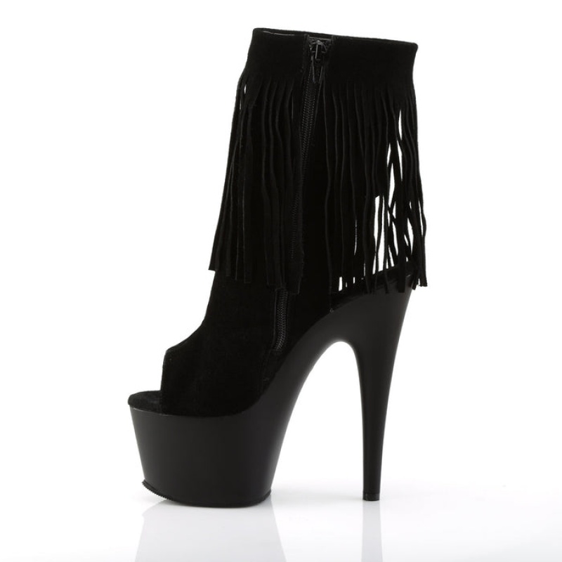 Black / Black Pleaser Adore-1019 Women's Boots | NT6802139