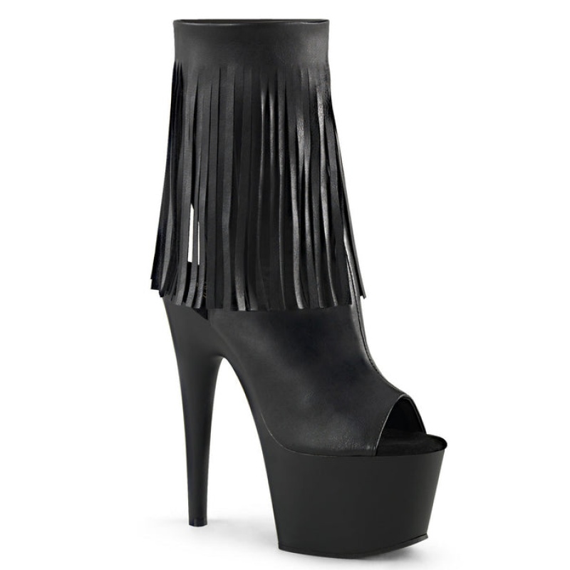 Black / Black Pleaser Adore-1019 Women's Boots | FB1945260