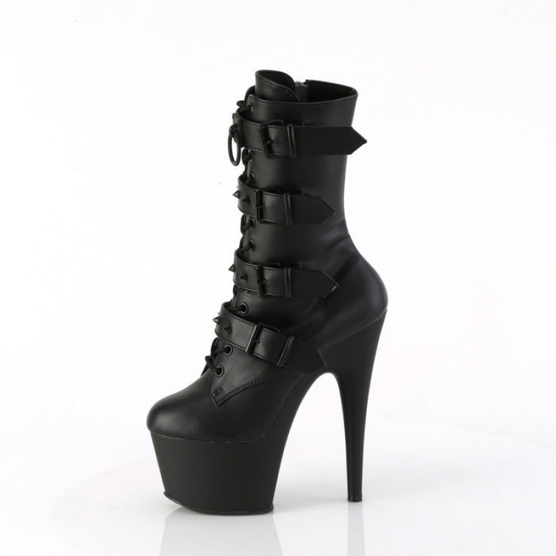 Black / Black Pleaser Adore-1046 Women's Boots | IP8675439