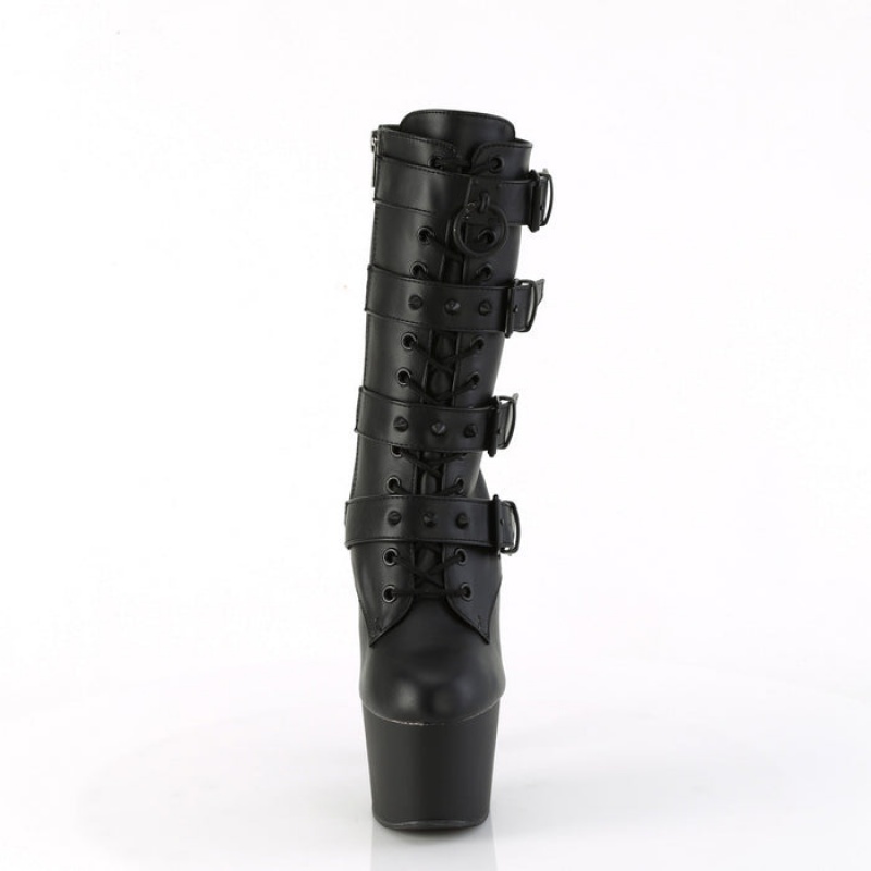 Black / Black Pleaser Adore-1046 Women\'s Boots | IP8675439