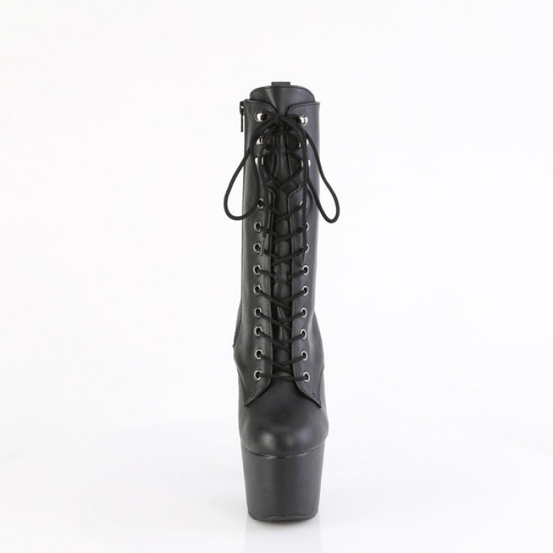 Black / Black Pleaser Adore-1049WR Women\'s Boots | IR1403675