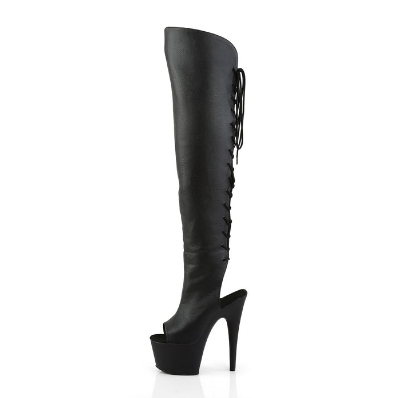 Black / Black Pleaser Adore-3019 Women's Boots | IH2168947