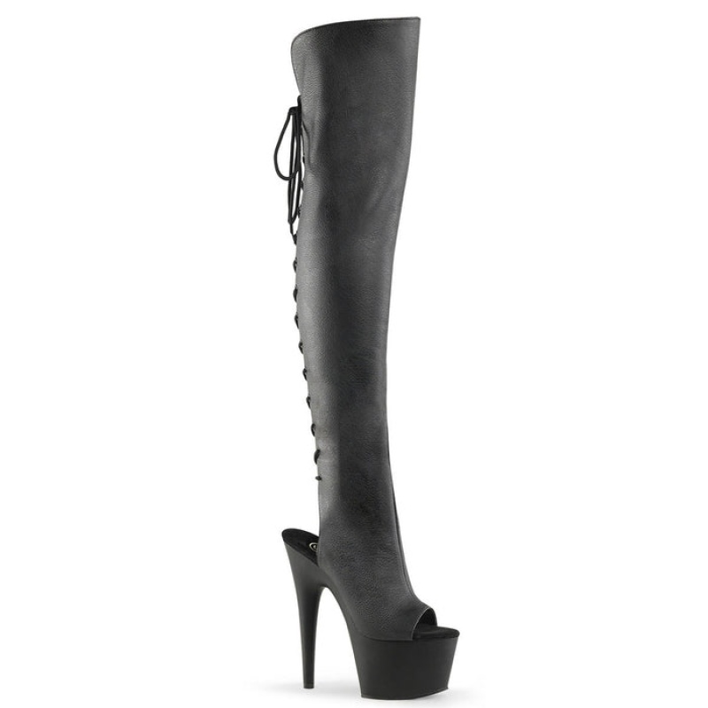 Black / Black Pleaser Adore-3019 Women's Boots | IH2168947