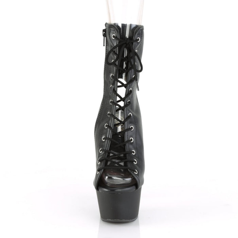 Black / Black Pleaser Aspire-1016 Women\'s Boots | JV8326409