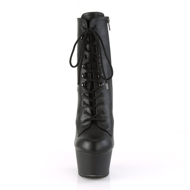 Black / Black Pleaser Aspire-1020 Women\'s Boots | FS8692301