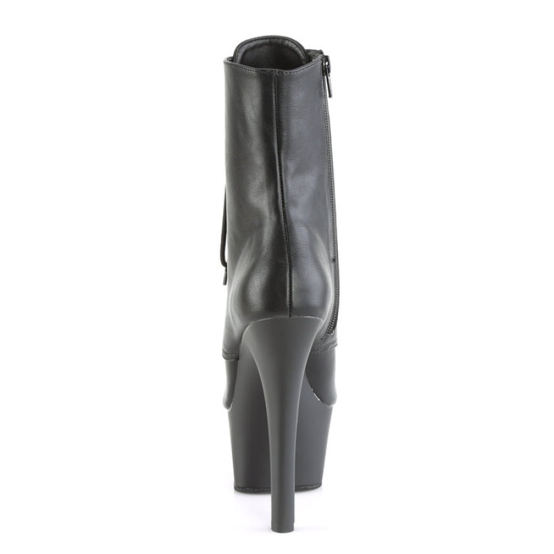 Black / Black Pleaser Aspire-1021 Women's Boots | QP2630945