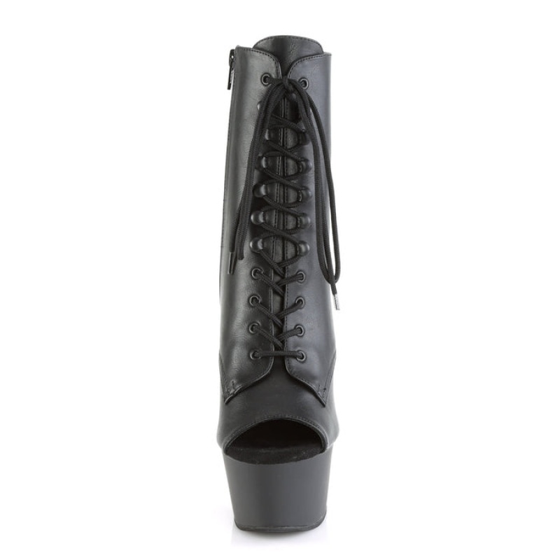 Black / Black Pleaser Aspire-1021 Women\'s Boots | QP2630945