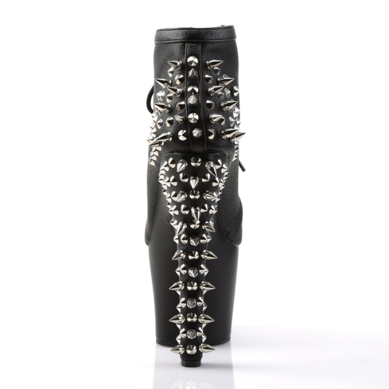 Black / Black Pleaser Fearless-700-28 Women's Boots | SG5196027