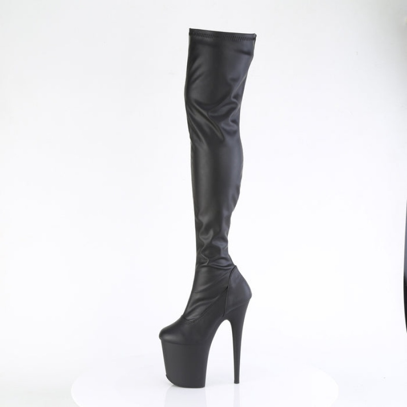 Black / Black Pleaser Flamingo-3000 Women's Boots | NF7214905