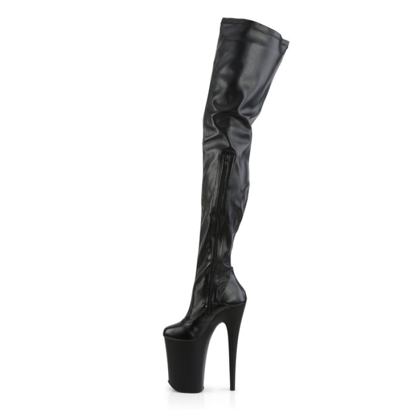 Black / Black Pleaser Infinity-4000 Women's Boots | FT1352960