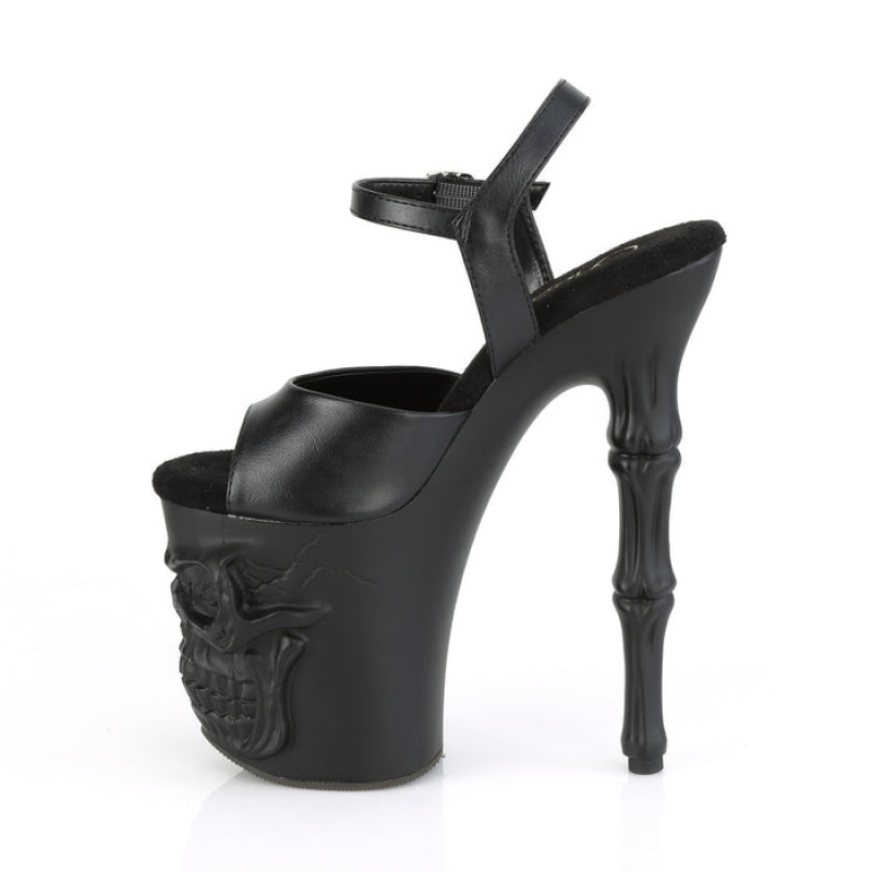 Black / Black Pleaser Rapture-809 Women's Sandals | CU0954736