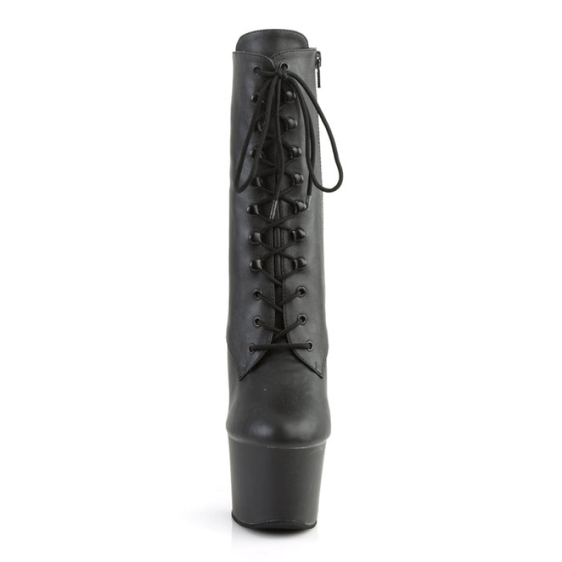 Black / Black Pleaser Sky-1020 Women\'s Boots | HM3058249