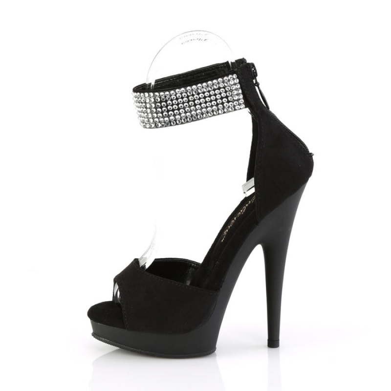 Black / Black Pleaser Sultry-625 Women's D'Orsay | ED2368751