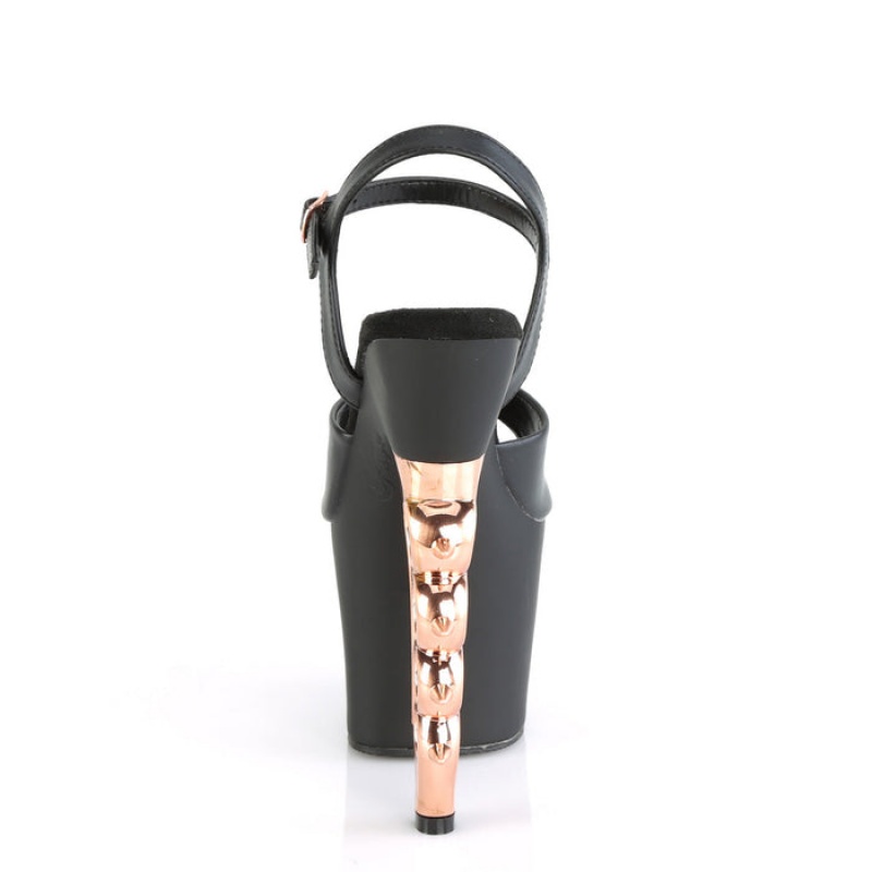 Black / Brown Pleaser Irongrip-709 Women's Sandals | JH8931520