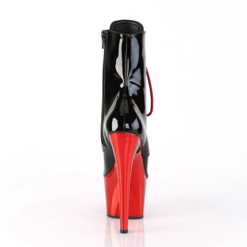 Black / Red Pleaser Adore-1020 Women's Boots | NX0328746