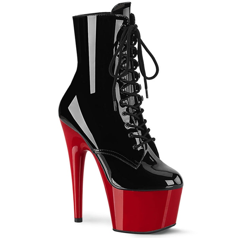 Black / Red Pleaser Adore-1020 Women's Boots | SK7509368