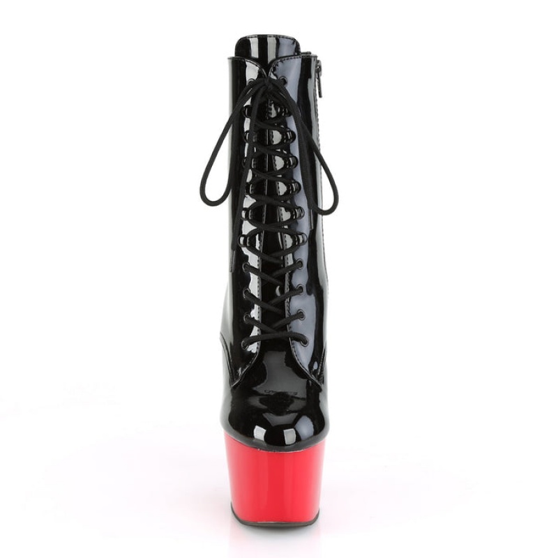 Black / Red Pleaser Adore-1020 Women\'s Boots | SK7509368