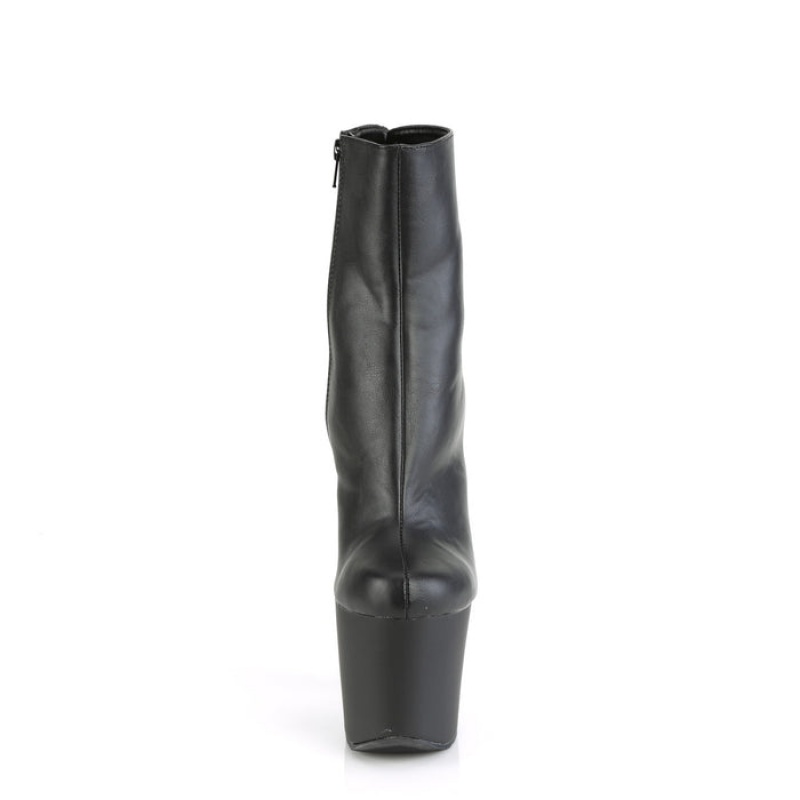 Black / Silver Pleaser Irongrip-1042 Women's Boots | UJ5917236