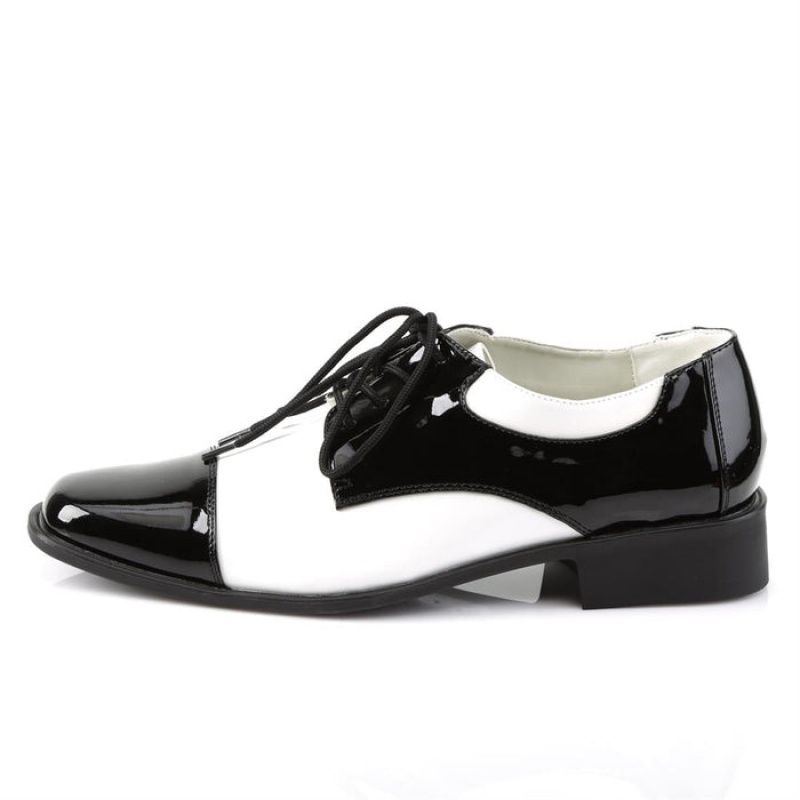 Black / White Pleaser Disco-18 Women's Shoes | WD2987563