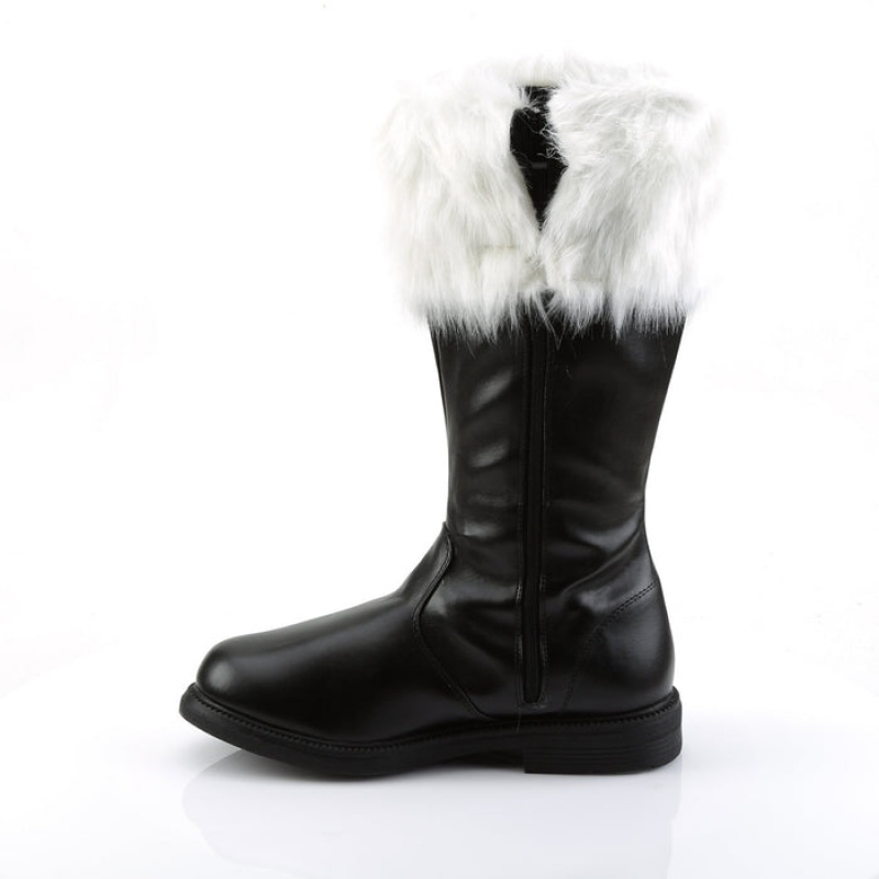 Black / White Pleaser Santa-100 Women's Boots | XQ1624593