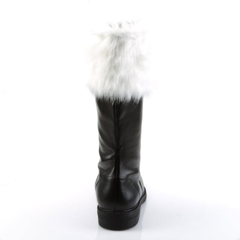 Black / White Pleaser Santa-100 Women's Boots | XQ1624593