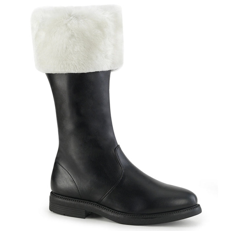 Black / White Pleaser Santa-100 Women's Boots | XQ1624593