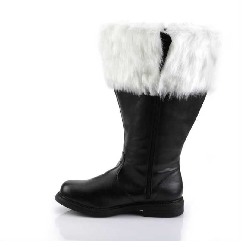 Black / White Pleaser Santa-106WC Women's Boots | VM4836120