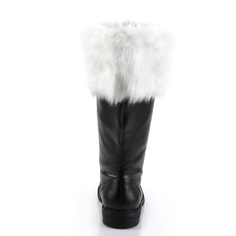 Black / White Pleaser Santa-106WC Women's Boots | VM4836120