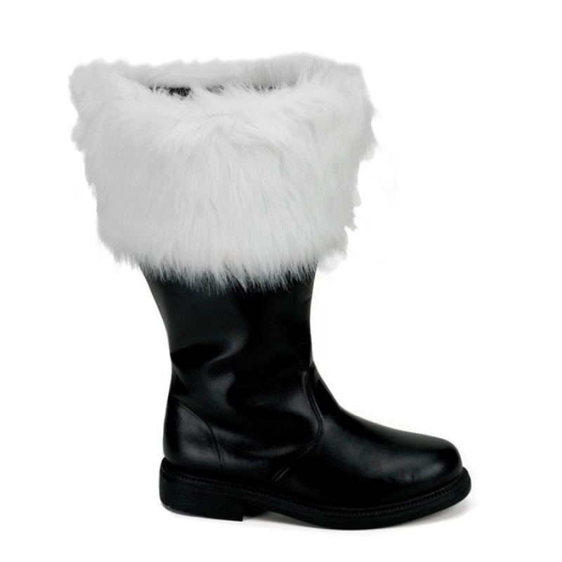 Black / White Pleaser Santa-106WC Women's Boots | VM4836120