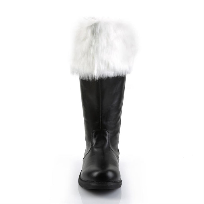 Black / White Pleaser Santa-106WC Women\'s Boots | VM4836120