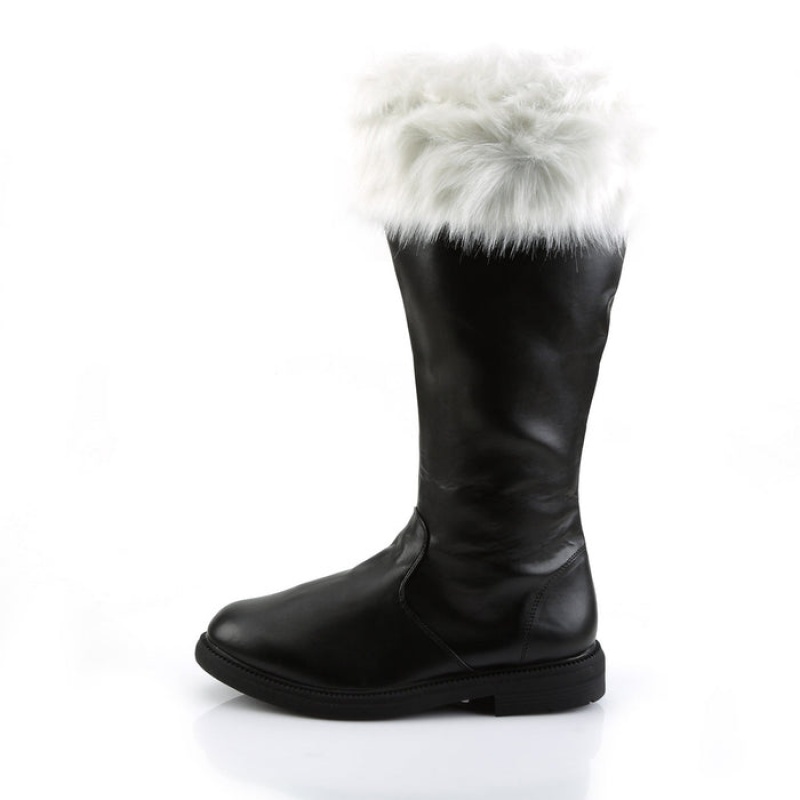 Black / White Pleaser Santa-108 Women's Boots | TY6103789