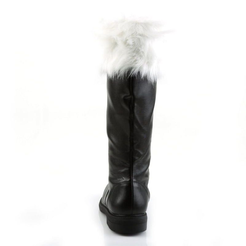 Black / White Pleaser Santa-108 Women's Boots | TY6103789