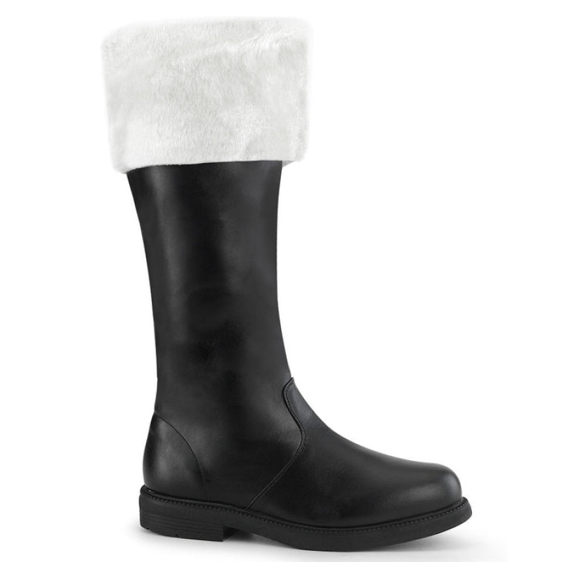 Black / White Pleaser Santa-108 Women's Boots | TY6103789