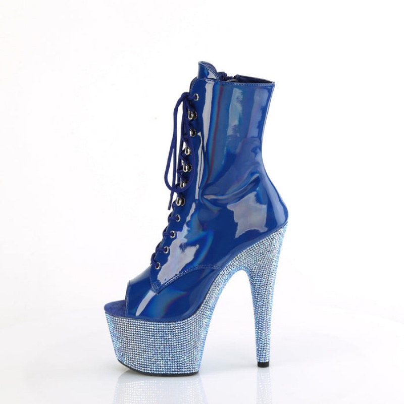 Blue Pleaser Bejeweled-1021-7 Women's Boots | YG6983042