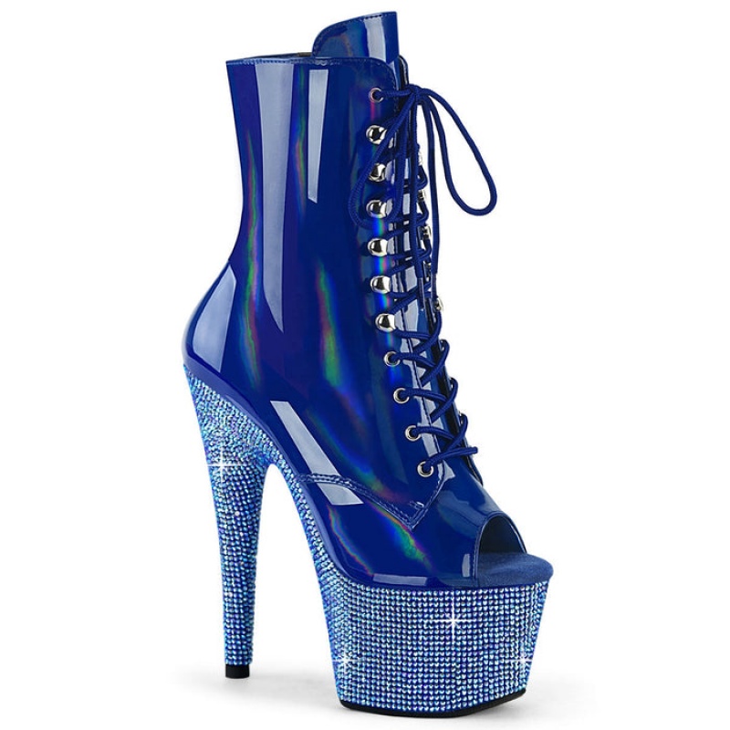 Blue Pleaser Bejeweled-1021-7 Women's Boots | YG6983042