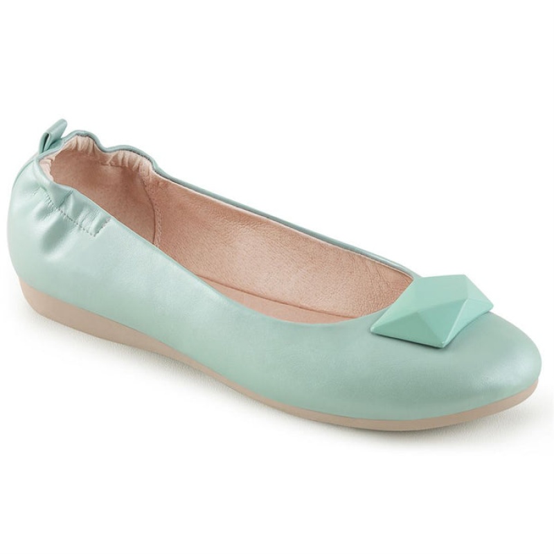 Blue Pleaser Olive-08 Women's Flats | RW3615807