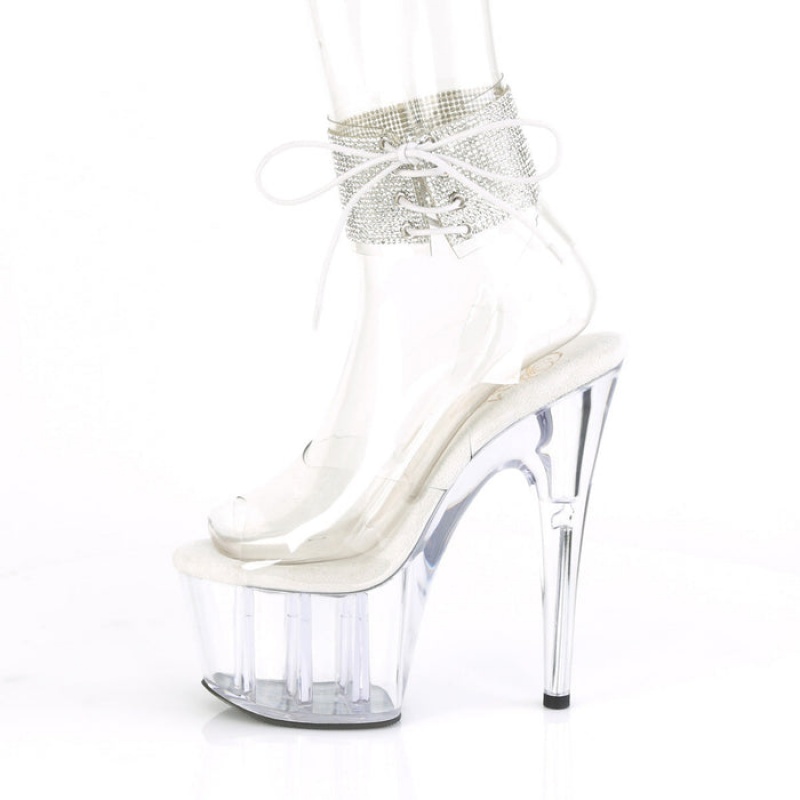 Clear Pleaser Adore-791-2RS Women's Sandals | EB8591637