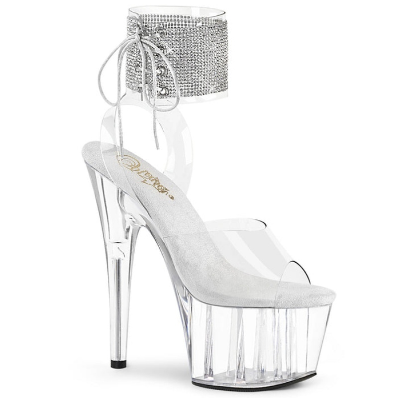 Clear Pleaser Adore-791-2RS Women's Sandals | EB8591637