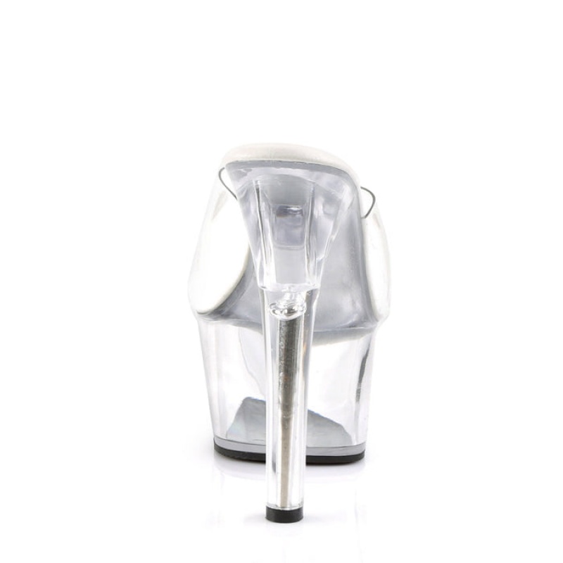 Clear Pleaser Aspire-601 Women's Slides | DJ6270598