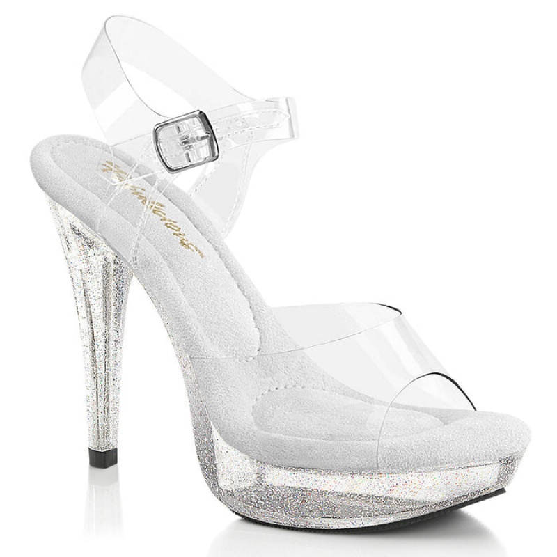 Clear Pleaser Cocktail-508MG Women's Sandals | VH5932641