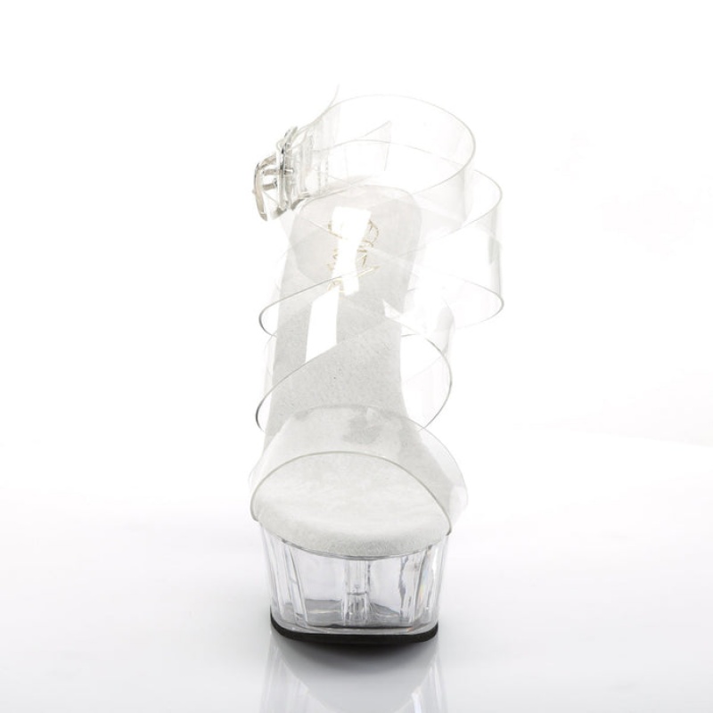 Clear Pleaser Delight-635 Women\'s Sandals | SD9358610