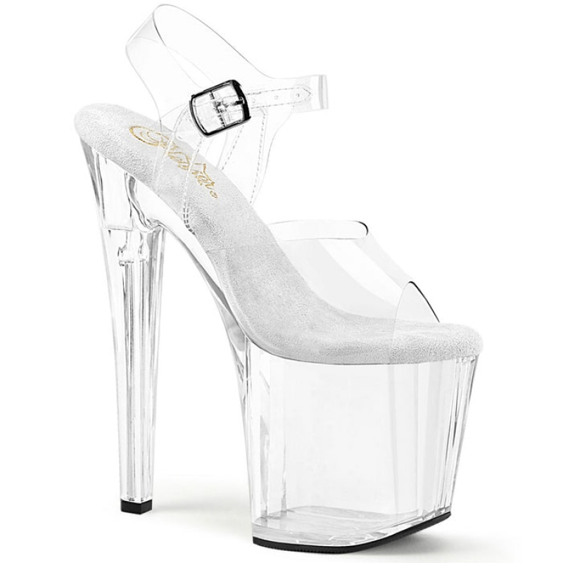 Clear Pleaser Enchant-708 Women's Sandals | NC3102957